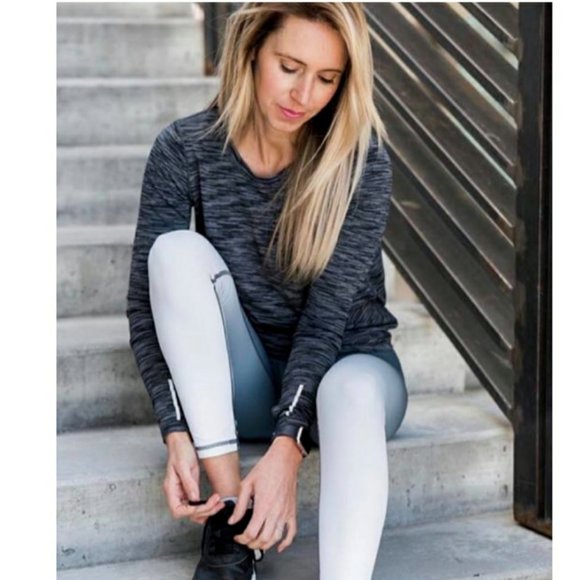 Zyia Ash Split Back Long Sleeve - Charcoal / Black - Picture 3 of 9